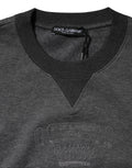 Dolce & Gabbana Gray DG Logo Embroidered Pullover Sweater