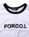 Dolce & Gabbana White Cotton Crew Neck Cropped Top T-shirt
