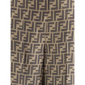 Fendi Brown Silk Casual Pants