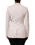 Dolce & Gabbana Beige Embroidered Single Breasted Jacket