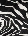 Dolce & Gabbana Black White Zebra Sleeveless A-line Dress